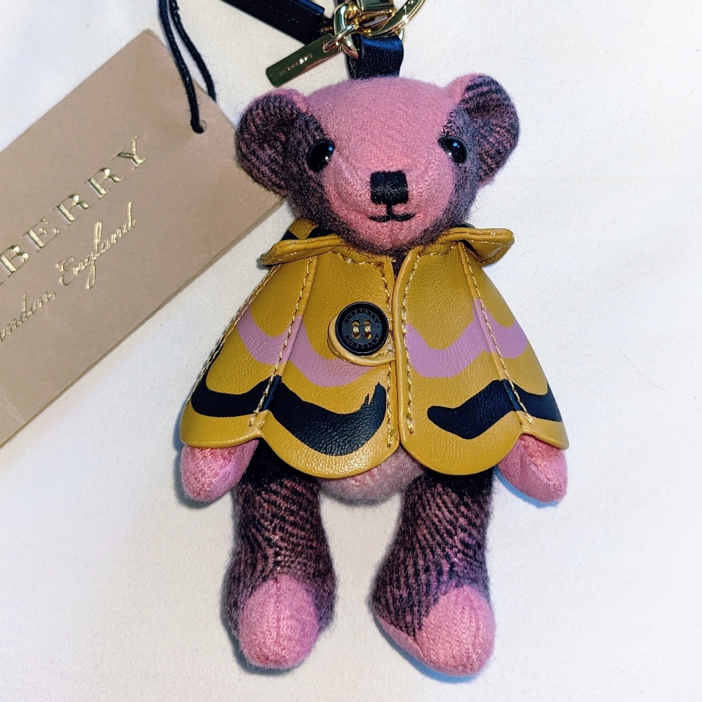Burberry Thomas Bear in Rose Pink with Cape